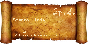 Szántó Linda névjegykártya